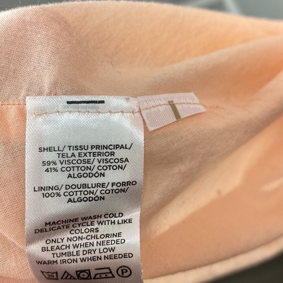 Loft Flounce Halter Midi Dress Large peach costal sunset - Picture 9 of 12